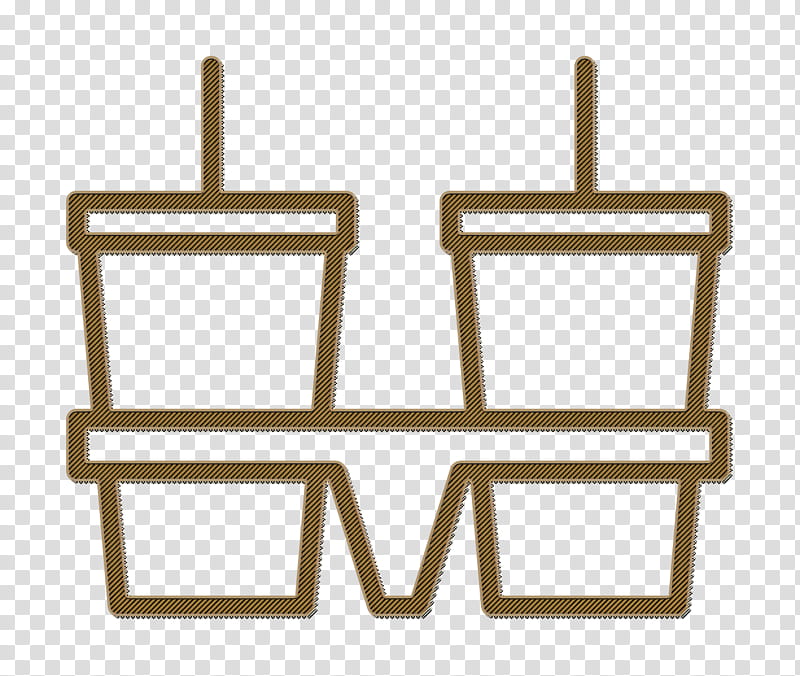 Fast Food icon Cup carrier icon Holder icon, Icon Design transparent background PNG clipart