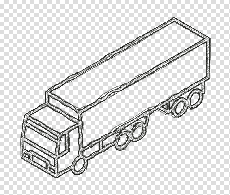 transport icon Truck icon Isometric Transports icon, Trailer Icon, Intermodal Container, Logistics, Freight Transport, Cargo, Rail Transport transparent background PNG clipart