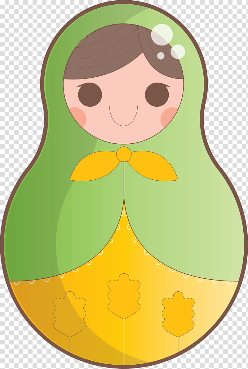 Colorful Russian Doll, Beak, Green, Fruit transparent background PNG clipart