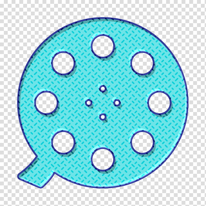 Film Director icon Cinema icon Film icon, Turquoise, Circle transparent background PNG clipart