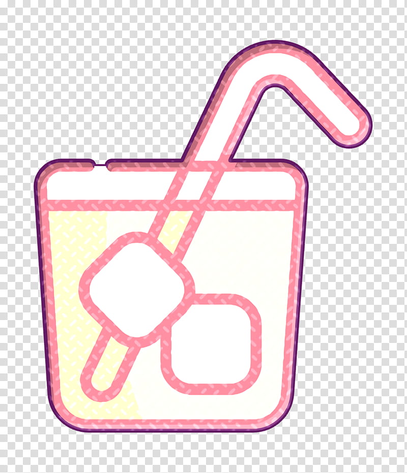 Summer Food icon Glass icon Orange juice icon, Text, Pink, Number, Symbol, Sign, Signage transparent background PNG clipart