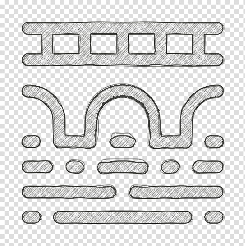 Landscapes icon Bridge icon River icon, Line Art, Angle, Meter, Number, Area transparent background PNG clipart