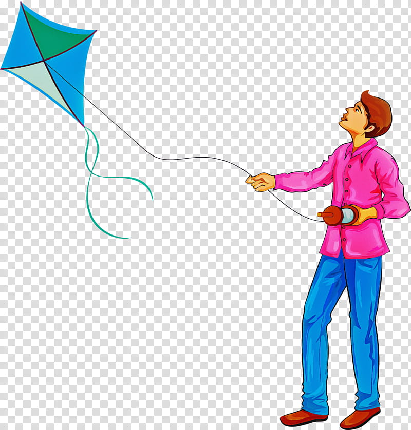 Makar Sankranti Maghi Bhogi, Kite Flying, Cartoon, Costume transparent background PNG clipart