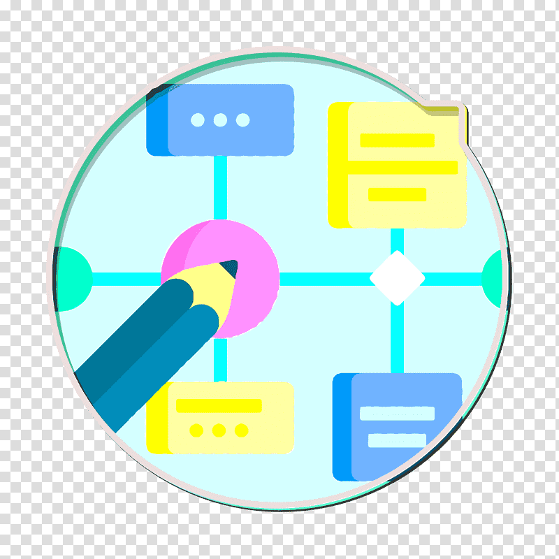 Algorithm icon Design Thinking icon, Logo, Meter, Marketing, Diagram, Yellow transparent background PNG clipart