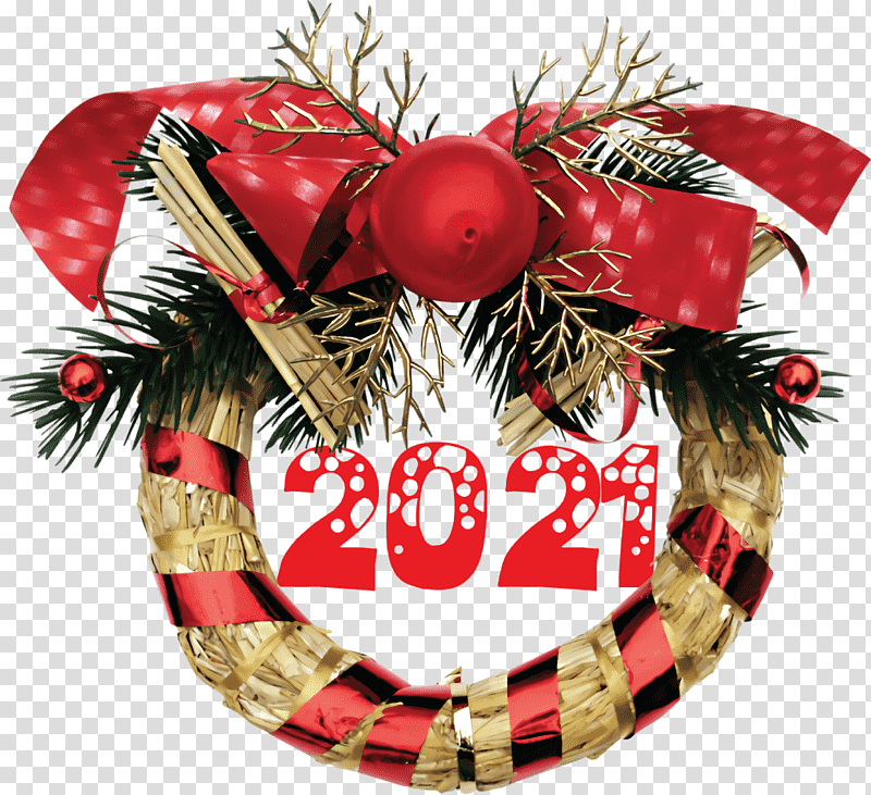 2021 Happy New Year 2021 New Year, Christmas Day, Holiday, Happiness, Christmas Decoration, Christmas Ornament, Message transparent background PNG clipart