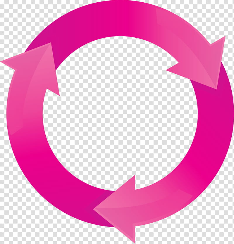 circle arrow, Pink, Magenta, Symbol, Crescent, Logo transparent background PNG clipart