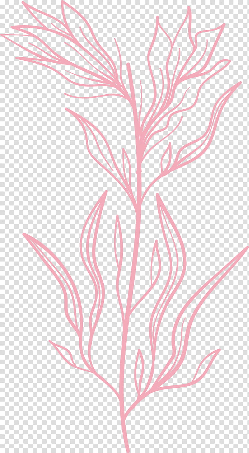 simple leaf simple leaf drawing simple leaf outline, Twig, Plant Stem, Line Art, Floral Design, Petal, Pink M, Meter transparent background PNG clipart