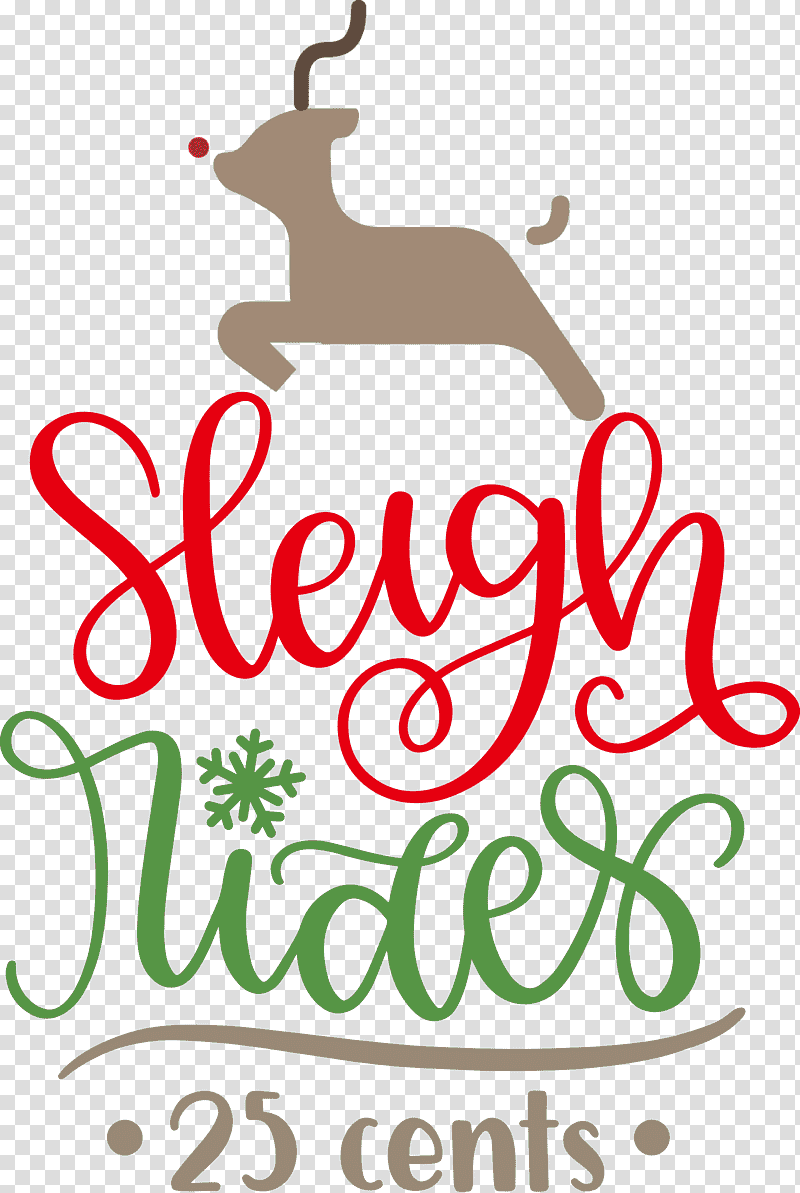 Sleigh Rides Deer reindeer, Christmas , Logo, Meter, Line, Mtree, Science transparent background PNG clipart
