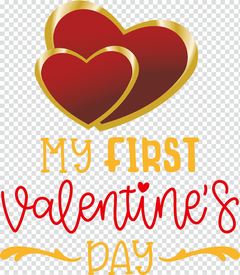 My First Valentines Day Valentines Day Quote, Logo, M095 transparent background PNG clipart