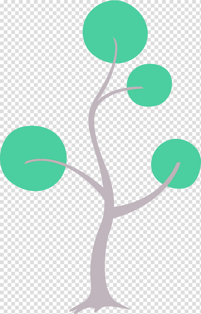green leaf tree line plant, Abstract Tree, Cartoon Tree, Tree , Plant Stem, Diagram transparent background PNG clipart