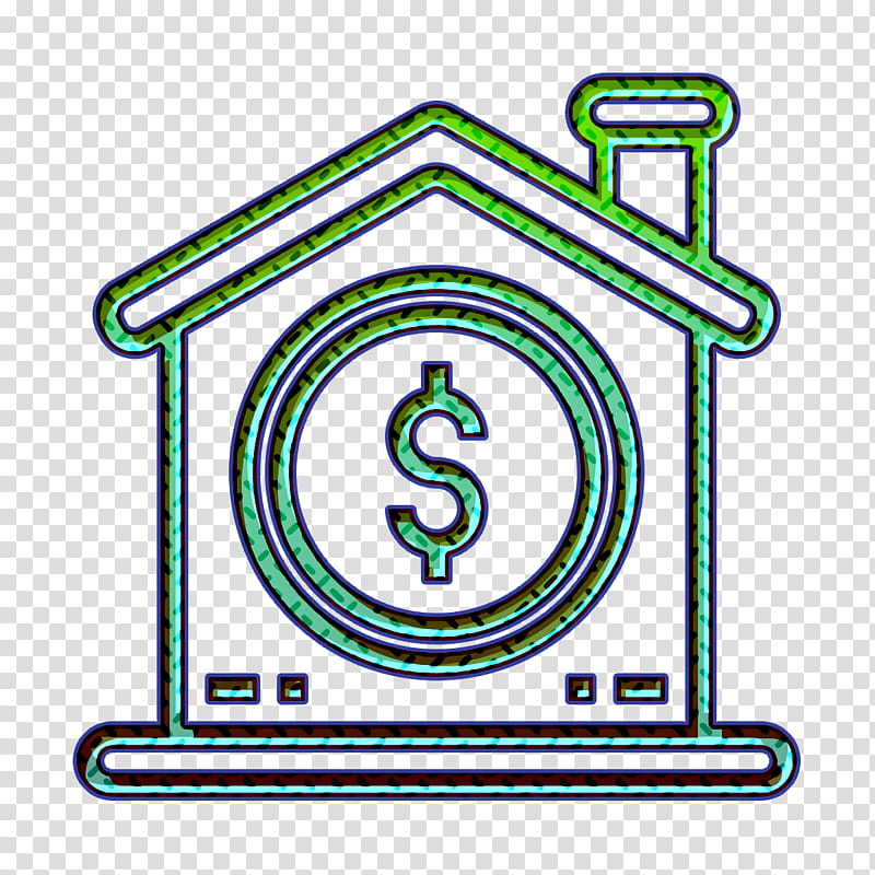 Rent icon Home icon Coin icon, Line, Symbol, Sign transparent background PNG clipart