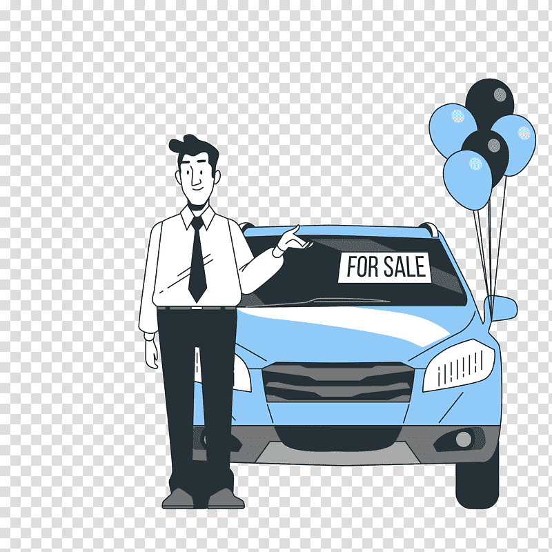 shopping, man in black pants standing beside blue and white car illustration, Car Dealership, , Automobile Repair Shop, Muscle Car, Car From Japan, Car Illustrations transparent background PNG clipart