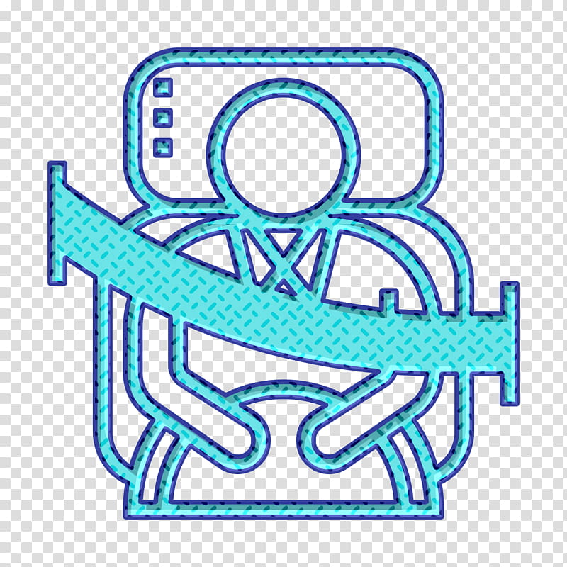 Seatbelt icon Automotive Spare Part icon Fasten icon, Line, Area, Meter transparent background PNG clipart