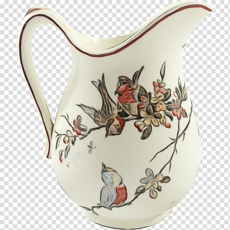 jug porcelain mug pottery vase, Watercolor, Paint, Wet Ink, Chicken, Pitcher, Tableware, Dinnerware Set transparent background PNG clipart