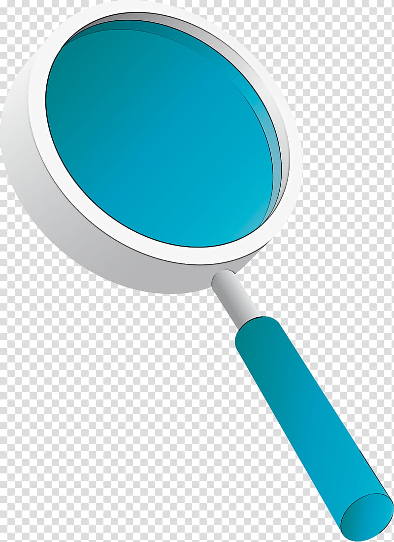 Magnifying glass magnifier, Aqua, Turquoise, Azure, Makeup Mirror transparent background PNG clipart