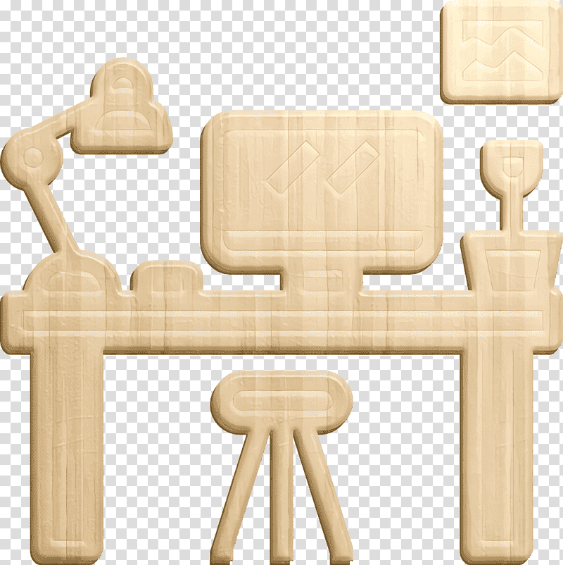 Workplace icon Business Situations icon Desk icon, Chair, Angle, Hardwood, Mathematics, Geometry transparent background PNG clipart
