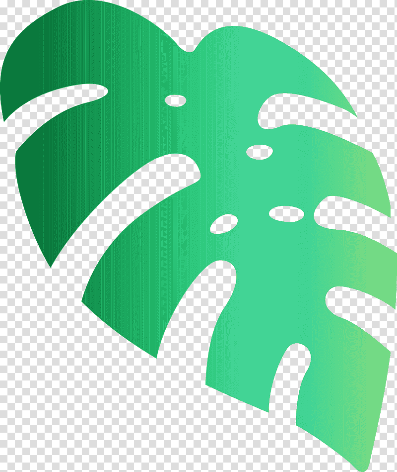 logo leaf symbol green tree, Monstera, Tropical Leaf, Watercolor, Paint, Wet Ink, Meter transparent background PNG clipart