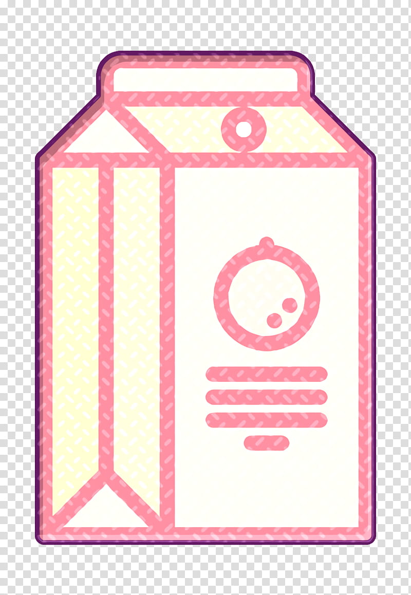 Supermarket icon Juice box icon, Pink, Rectangle transparent background PNG clipart