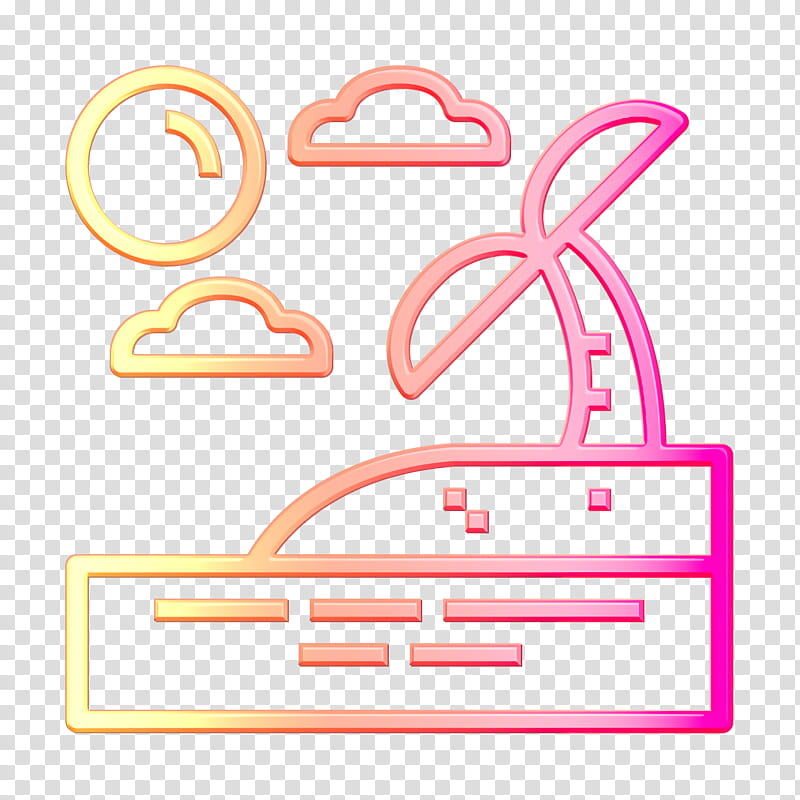 Island icon Pattaya icon, Pink, Text, Line transparent background PNG clipart