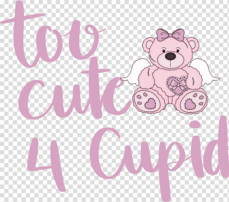 Cute Cupid Valentines Day Valentine, Quotes, Bears, Lilac M, Teddy Bear, Character, Cartoon transparent background PNG clipart