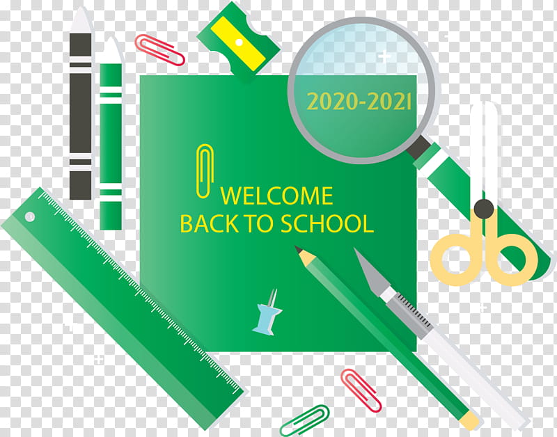 Welcome Back To School, Green, Meter, Line transparent background PNG clipart