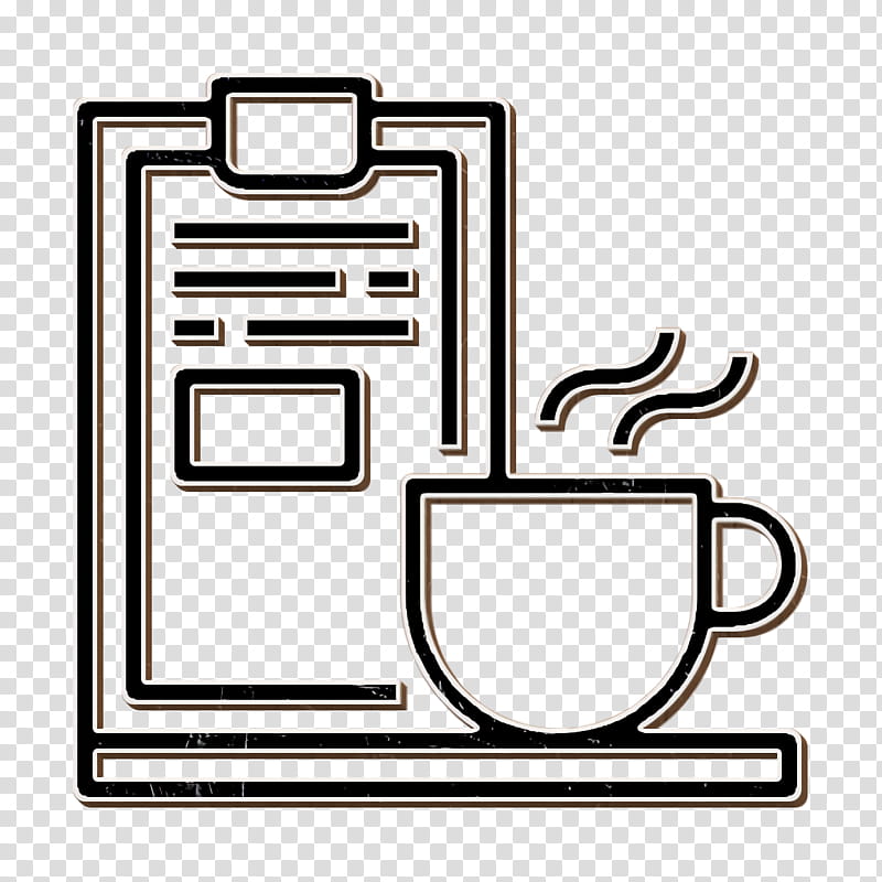 Coffee menu icon Menu icon Coffee Shop icon, Line, Rectangle, Tableware, Serveware transparent background PNG clipart