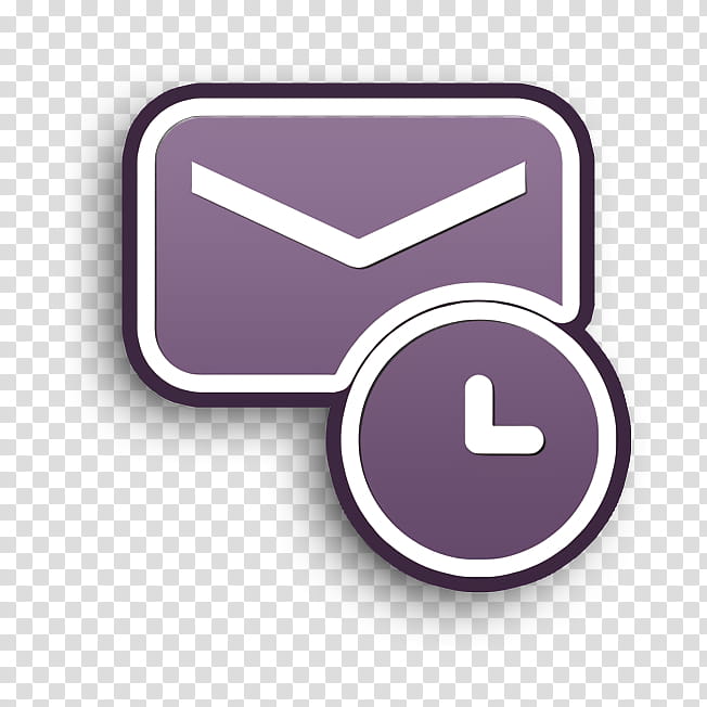 Email icon Pending icon, Meter, Purple transparent background PNG clipart