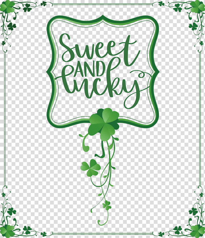 Sweet And Lucky St Patricks Day, Saint Patricks Day, Clover, Royaltyfree, Drawing, Logo transparent background PNG clipart