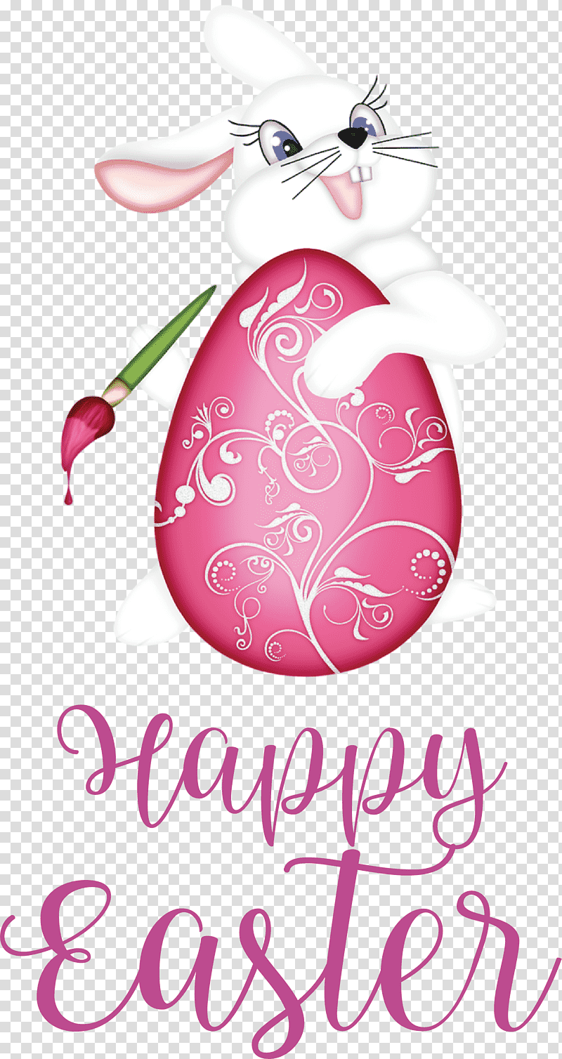 Happy Easter Day Easter Day Blessing easter bunny, Cute Easter, Petal, Flower, Meter transparent background PNG clipart