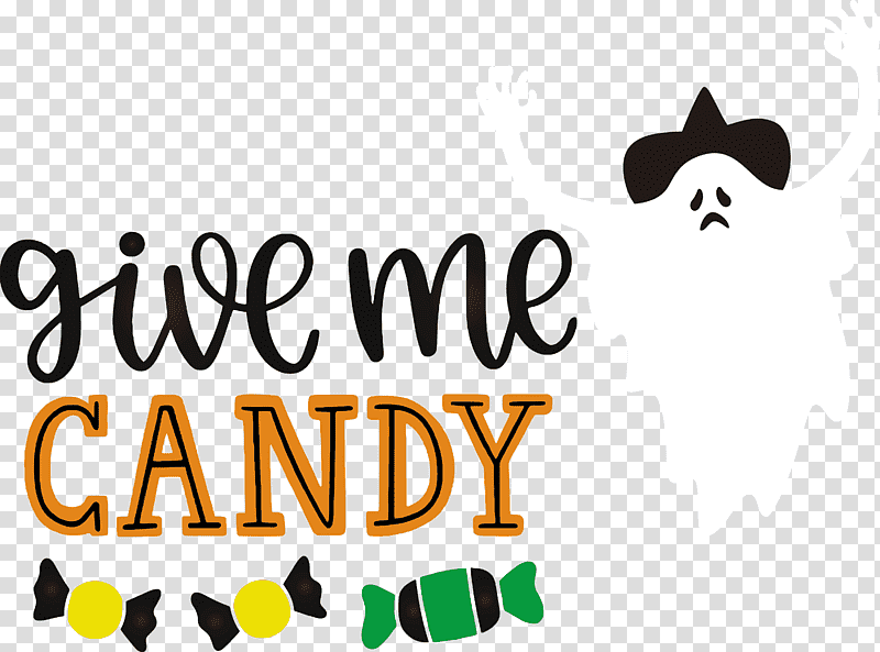 Give me candy Trick or Treat Halloween, Halloween , Logo, Meter, Science, Biology transparent background PNG clipart