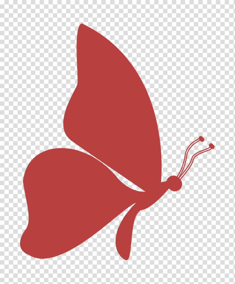 Butterfly icon Butterflies icon, Butterfly Shape From Side View Facing To R...