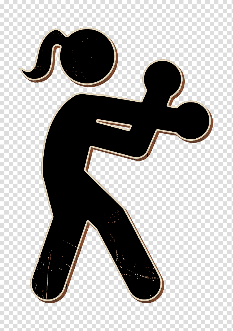 Woman icon Multi Sports icon Female boxing silhouette of a young woman icon, Logo, Symbol, Meter transparent background PNG clipart