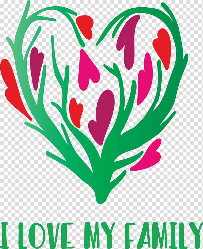 Family Day I Love Family, Plant, Flower, Tulip transparent background PNG clipart