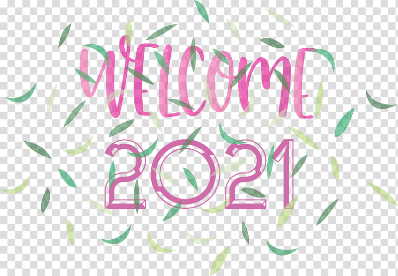 Welcome 2021 Year 2021 Year 2021 New Year, Year 2021 Is Coming, Logo, Petal, Flower, Meter transparent background PNG clipart