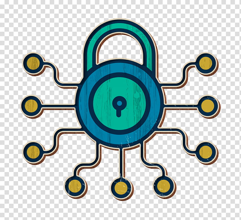 Cyber icon Encrypt icon Secure icon, Circle, Sticker transparent background PNG clipart