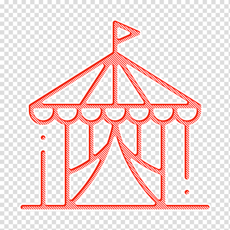 Circus tent icon Circus icon, Fundraising, Peertopeer, Line, Host, Family, Money transparent background PNG clipart