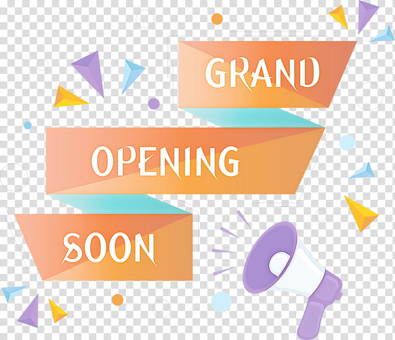 Grand Opening Soon, Logo, Yellow, Line, Area, Meter, Paper, Geometry transparent background PNG clipart