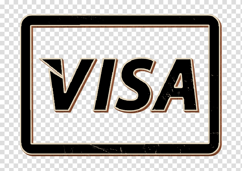 commerce icon Pay icon Visa logo icon, Credit Card, Signage transparent background PNG clipart