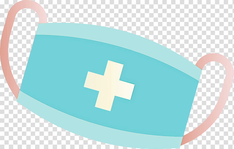 medical mask surgical mask, Mug, Turquoise, Blue, Aqua, Drinkware, Symbol, Tableware transparent background PNG clipart