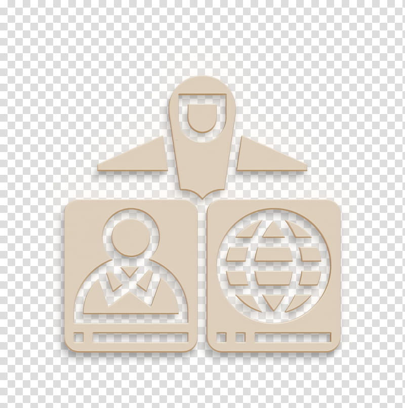 Passport icon Hotel Services icon Visa icon, Meter, Beige transparent background PNG clipart