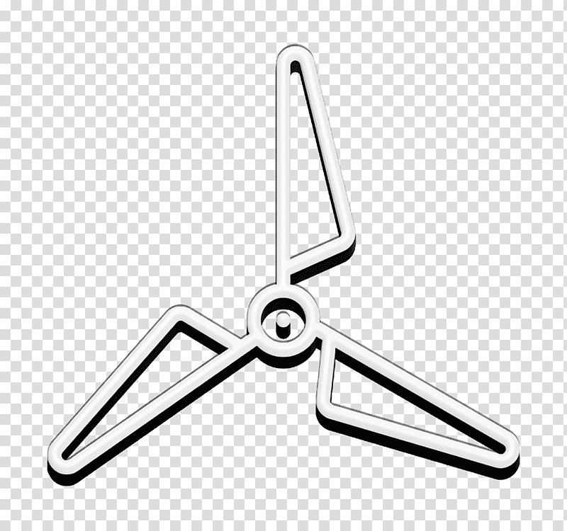 Quapcopter and Drones icon propeller icon Drone icon, Symbol, Chemical Symbol, Line, Triangle, Meter, Jewellery transparent background PNG clipart