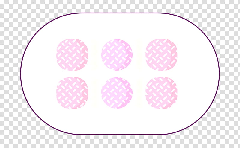 Shish kebab icon Food and restaurant icon Restaurant icon, Pink, Purple, Magenta, Circle, Polka Dot transparent background PNG clipart