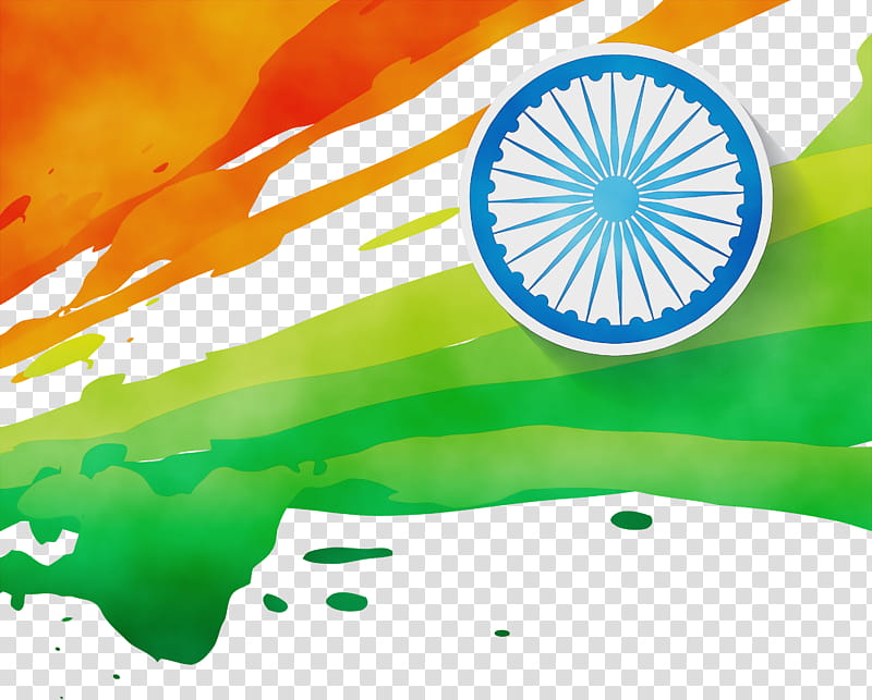 Indian Independence Day, Indian Flag, Watercolor, Paint, Wet Ink, Republic Day, January 26, Flag Of India transparent background PNG clipart