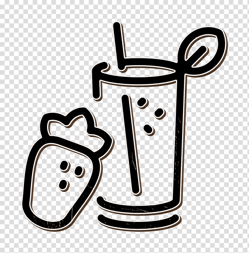 Fruit icon Fresh Smoothie icon Wellness Line Craft icon, Juice, Chia Seeds, Milkshake, Restaurant, Drinking, Strawberry transparent background PNG clipart