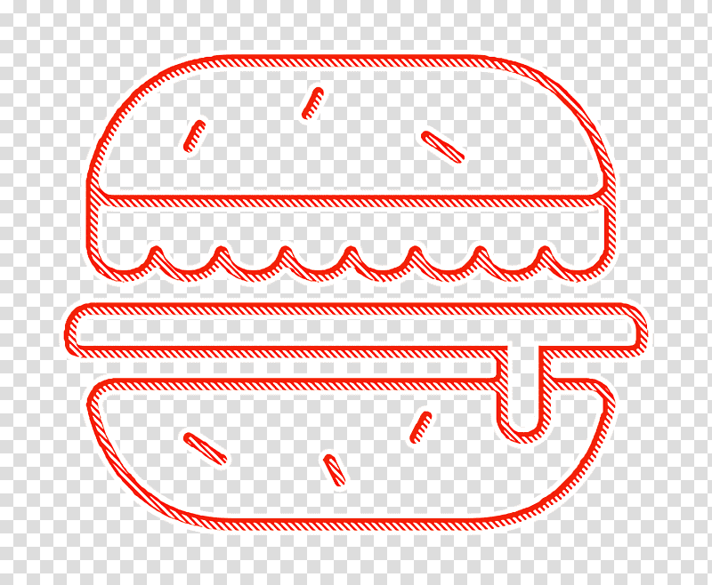 Hamburguer icon Gastronomy icon Food icon, Line, Meter, Mathematics, Geometry transparent background PNG clipart