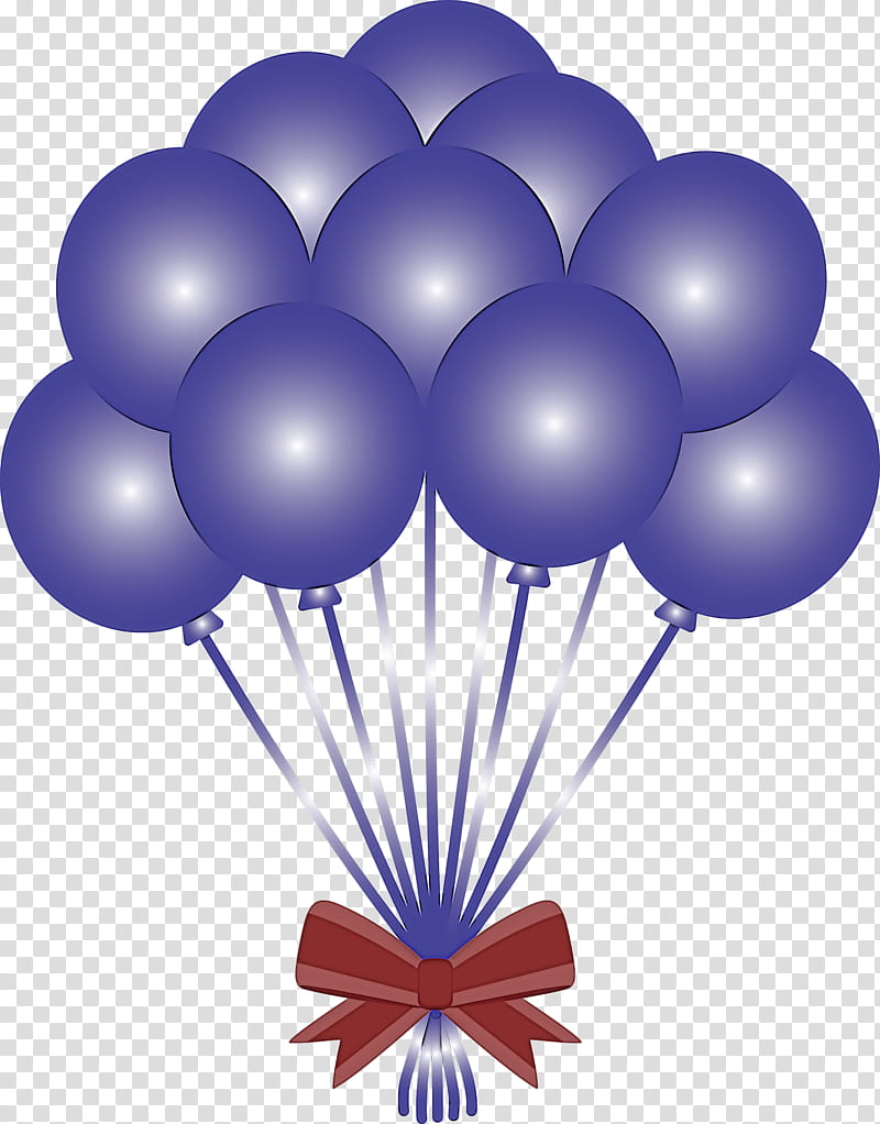 balloon, Blue, Party Supply, Hot Air Ballooning, Cluster Ballooning, Air Sports transparent background PNG clipart