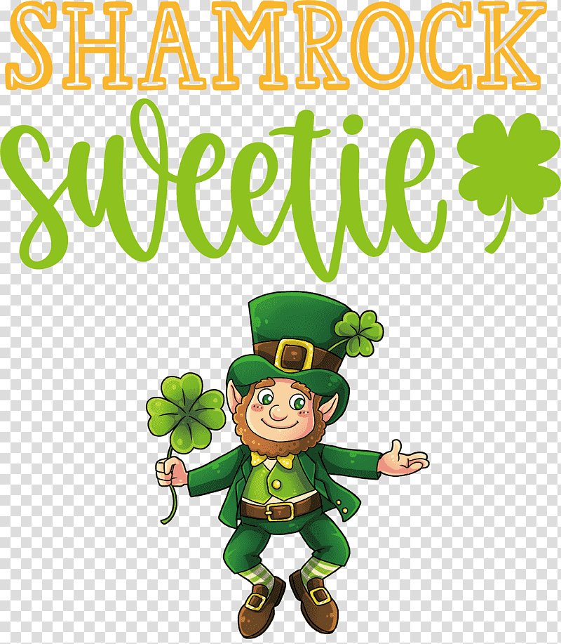 Shamrock Sweetie St Patricks Day Saint Patrick, Christmas Day, Ornament, Cartoon, Christmas Ornament, Green, Tree transparent background PNG clipart