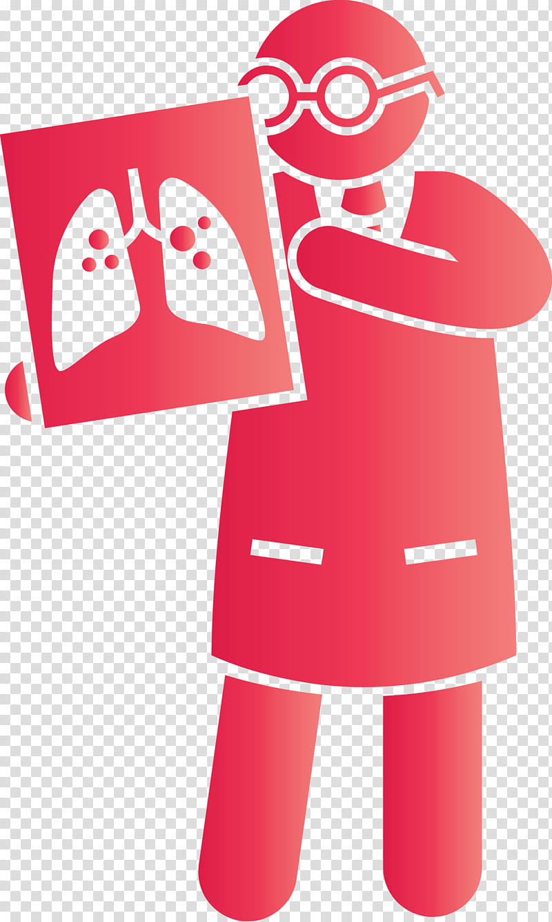 Corona Virus Disease doctor lungs, Pink, Red, Smile, Sign transparent background PNG clipart