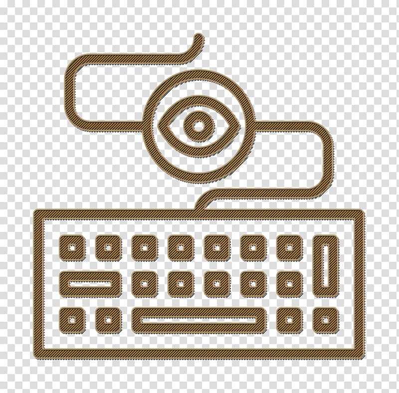 Keylogger icon Keyboard icon Data Protection icon, Line Art transparent background PNG clipart