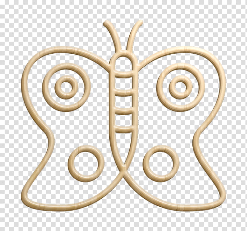 Insects icon Butterfly icon Bug icon, Circle, Symbol, Metal transparent background PNG clipart